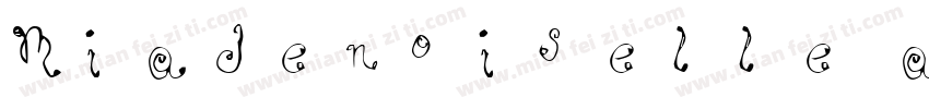 Miadenoiselle aKaDo字体转换